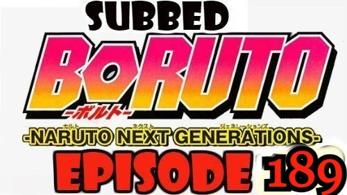 Boruto Episode 189 Subbed English Free Online